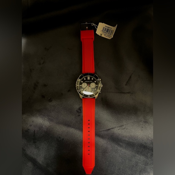 MICHAEL KORS Men’s Watch Chronograph Red - Picture 2 of 8